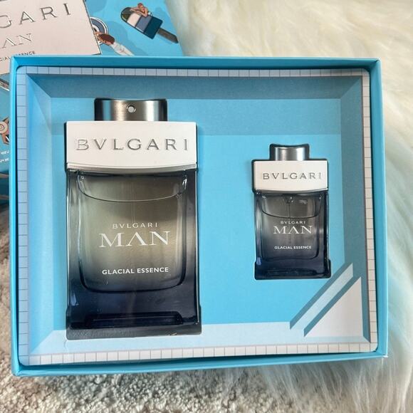 BVLGARI Man Glacial Essence Eau De Parfum 2-Piece Fragrance Set NIB - Picture 2 of 7